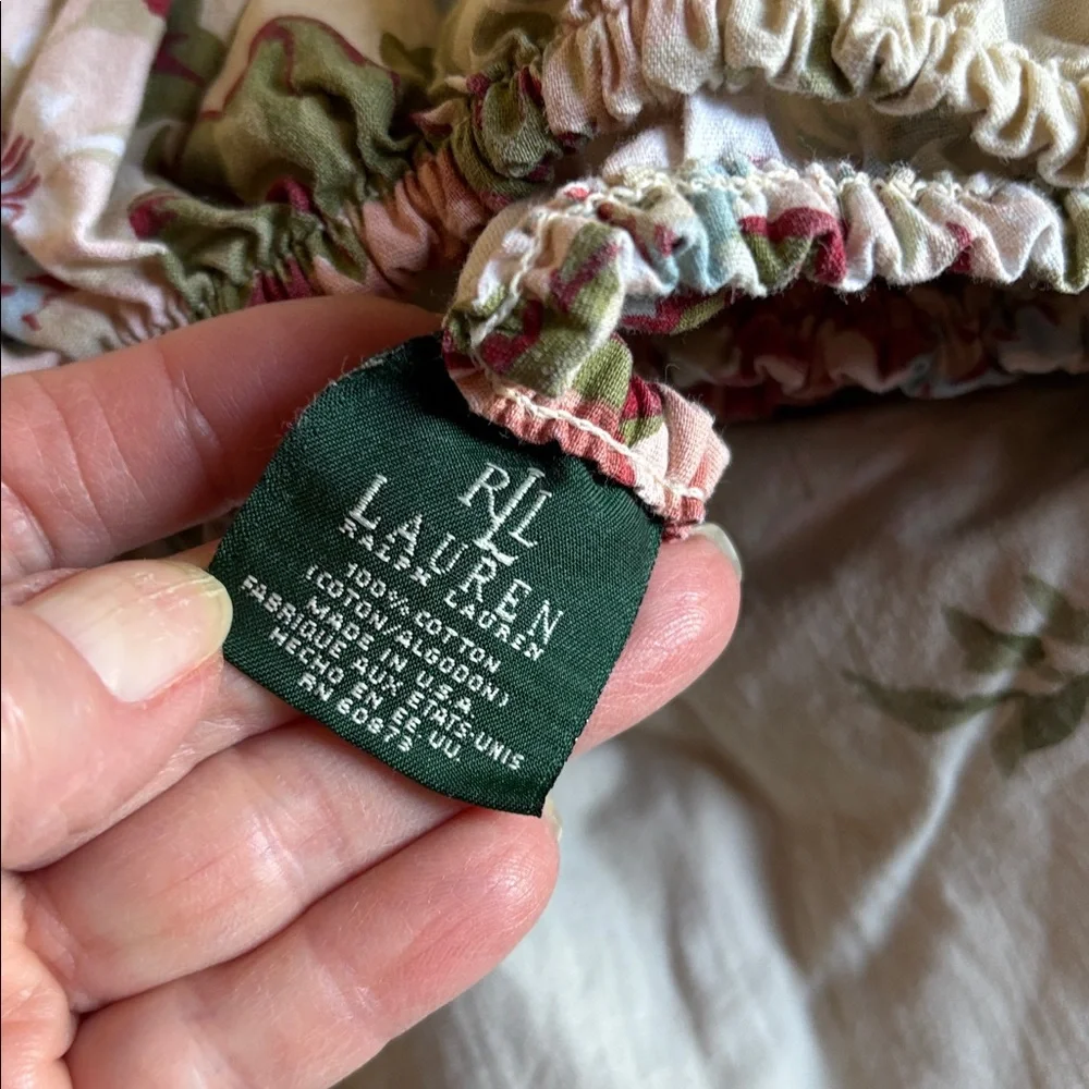 2 Lauren Ralph Lauren River Floral Federal Valance and Festoon Valance